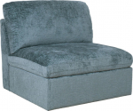 Modular sofa SAMOA 1-seater armless section, ocean green