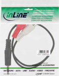 Cable InLine Jack 3.5mm - RCA (Cinch) x2 1m czarny (89941B)