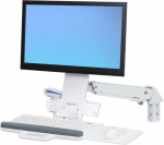 ERGOTRON STYLEVIEW SIT-STAND COMBO ARM, BRIGHT WHITE TEXTURE
