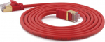 WANTEC Extra thin CAT7 SSTP Patchkabel - 10 m - Cat7 - S/FTP (S-STP) - RJ-45 - RJ-45 - Rot