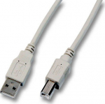 EFB Elektronik EFB USB2.0 Anschlusskabel A-B,St.-St.,1m,grau,Classic