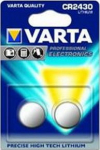 Varta Battery button cell CR2430 3V 290mAh Lithium 2St