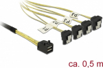 Delock SATA- / SAS-Kabel - SAS 6Gbit/s - 4x Mini SAS HD (SFF-8643)