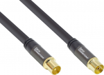 Alcasa Good Connections GC-M2056 - 7.5 m - RG-6/U - IEC/Koax - IEC/Koax - Schwarz