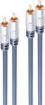 ShiverPeaks maximum connectivity SP40105 - 2 x RCA - Male - 2 x RCA - Male - 5 m - Blau