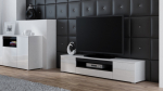 Cama MEBLE Cama TV stand VIVA 180 white/white gloss + black