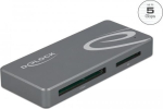 DeLOCK - Kartenleser (MMC, SD, miniSD, RS-MMC, MMCmobile, CFast Card Type I, CFast Card Type II, SDHC, miniSDHC, SDXC, SDHC UHS-I, SDXC UHS-I, SDHC UHS-II, SDXC UHS-II, MMC II) - USB-C 3.2 Gen 1 (91754)