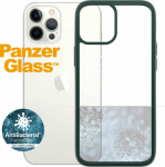 Kaitse&uuml;mbris ClearCase, Apple iPhone 12 Pro Max, klaasist tagak&uuml;ljega, tumeroheline / l&auml;bipaistev, PanzerGlass