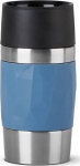 EMSA TRAVEL MUG COMPACT, Blau, Silicone, Edelstahl, Edelstahl, polypropylene (PP), China, 0.3 ml