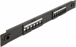 Delock Patchpanel (Blanking Panel) - Rack mountable - Schwarz - 1U - 48.3 cm (19")