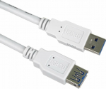 Kabel USB PremiumCord USB-A - USB-A 5 m White (ku3paa5w)