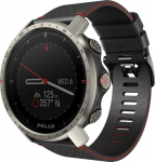 POLAR Grit X Pro - Titan - Sports watch with Band - perforated leather - grau - band size: M/L - Anzeige 3 cm (1.2")