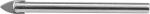 Vorel drill bit for glass and glaze cylindrical carbide plate 6mm (05560)