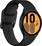 Puro PURO Classic Leather Band Leather belt do Samsung Galaxy Watch 4 / Watch 4 Classic (czarny)