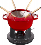 Staub La Fondue 18cm Cherry Red, Cast Iron