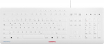 CHERRY Keyboard STREAM PROTECT [DE] white grey with high-quality protective membrane