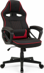 Armchair SENSE7 Knight black and red fabric