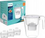Philips AWP2943WHT3/58 + 3 Filters Micro X-Clean Softening+ white - The capacity of the pitcher [l]: 2.6 | set of filters [szt]: 3 | Color: white