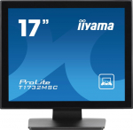 iiyama ProLite T1732MSC-B1S, 43.2 cm (17"), Projected Capacitive, 10 TP, kit (USB), black - touch monitor (5:4), 43.2 cm (17"), Projected Capacitive, multi touch (10 points), 1280x1024 pixels, VESA mount (100x100 mm), response time: 5ms, brightness 2 ...
