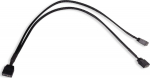 Alphacool Y-Splitter aRGB 3-Pin auf 2x 3-Pin 30cm - schwarz