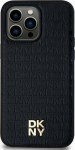 DKNY DKHMS24LPSHRPSK S24 Ultra S928 czarny/black hardcase Leather Pattern Metal Logo MagSafe