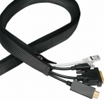 LogiLink umbilical cord 0.3 mm m. zipper 5 m schwarz