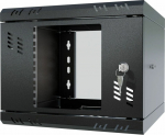 Stalflex Rack Cabinet 10" 4U 300mm Black Glass Door