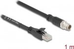 Delock Netzwerkkabel - 8 pin M12-X (W) zu RJ-45 (W)