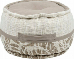 Beliani Cotton pouf HEMERA, &Oslash; 40 cm