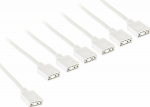 Kolink ARGB 1-6 Splitterkabel - 30cm, wei&szlig;