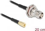 DELOCK Antennenkabel TNC Female to SMB Stecker RG-174 20 cm