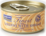 FISH4DOGS FISH4CATS Sardine with shrimp - wet cat food - 70g