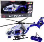 LeanToys Police Helicopter Hook Stretcher Lights Sounds 1:12