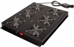 ROLINE Rack - L&uuml;fter Kit - with 6 fans - Roof - Jet Black, RAL 9005 - 48.3 cm (19")