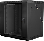 LANBERG WF02-6612-10B Lanberg wall-mounted double section rack 19 flat pack 12U/600x600mm black
