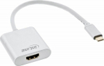 Adapter USB InLine HDMI - USB-C 0.2m white (64101S)