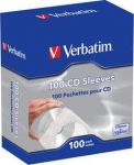 Verbatim CD PAPER SLEEVES 100 PACK, CD Sleeves (Paper) 100pk, 100