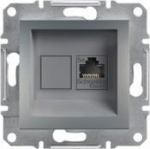 Schneider Electric Asfora computer socket cat. 5e UTP steel without frame (EPH4300162)