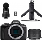 Canon | EOS R50 + RF-S 18-45mm CREATOR KIT (SIP) | Megapixel 24.2 MP | Image stabilizer | ISO sensitivity (max) 32000 | Display diagonal 2.95 " | Wi-Fi | Video recording | Automatic, manual | CMOS | Black