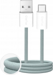 Kabel USB Puro USB-A - USB-C 1.5 m Zielony (8018417498763)
