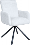 Chair BATUL rotating, linen white