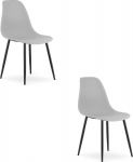 Leobert Krzesło WAT szare / black legs x 2