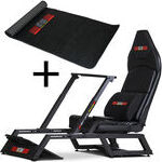 Next Level Racing F-GT Formula and GT Simulator Cockpit + Floor Mat Gaming mat