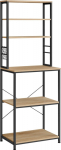 Okmed Sonoma oak kitchen cabinet with shelves and hooks loft