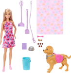 Mattel Barbie Family & Friends : Barbie Malibu - Puppy Walk Doll (JJB46)