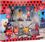 P.M.I. Miraculous Pencil Toppers - 8 Pack Deluxe Box - including 2 hidden rare characters (S1) (Random) (MLB2070)