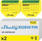 Shelly Shelly Plus RGBW PM - RGBW controller for strips LED Wi-Fi 12-24 VDC - Actuating elements
