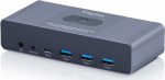 Digitus Switch / Switch KVM HDMI 2x2 | UHD 4K@60Hz | 3x USB-A 3.1 Gen1 | 1x USB-C USB 3.1 Gen1 | Audio | Core Line