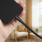 Kabel USB ForCell Kabel USB C do USB C Forcell F-Energy QC4.0 PD 5A 240W Cafule Flat 1.2 m CCFN23 czarny