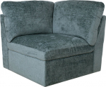 Modular sofa SAMOA 1-seater corner section, ocean green